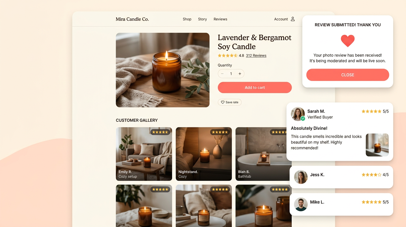 BesPoP Photo Review Collector app interface preview